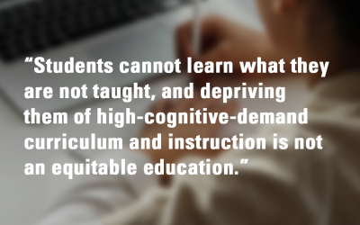 Every Student Needs High Cognitive Demand Instruction
